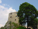 Seitenansicht der Burg Liebenstein
