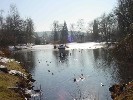 Teich im Elisabeth-Park von Bad Liebenstein
